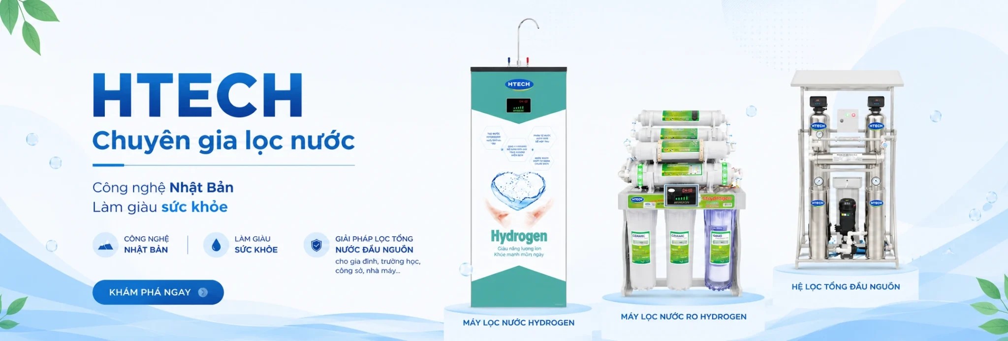 Htech lọc nước công nghệ Nhật Bản banner