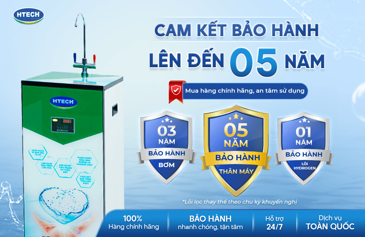 Cam kết bảo hành may loc HT1098