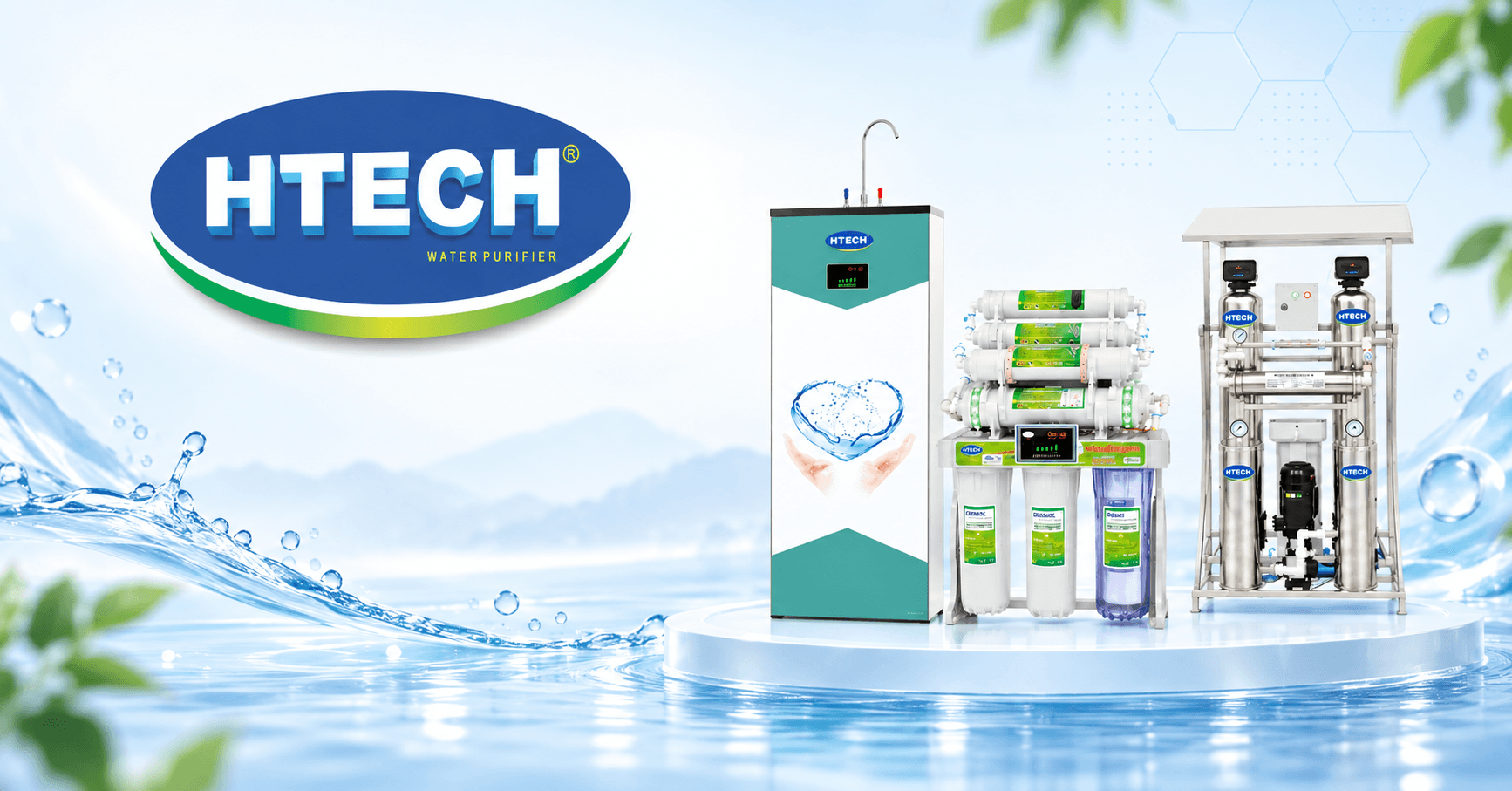 Thiết bị lọc nước HTECH công nghệ Nhật Bản