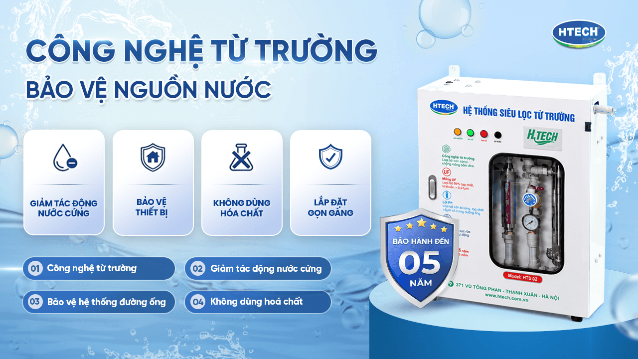 May loc nuoc HTS02 Công nghệ từ trường
