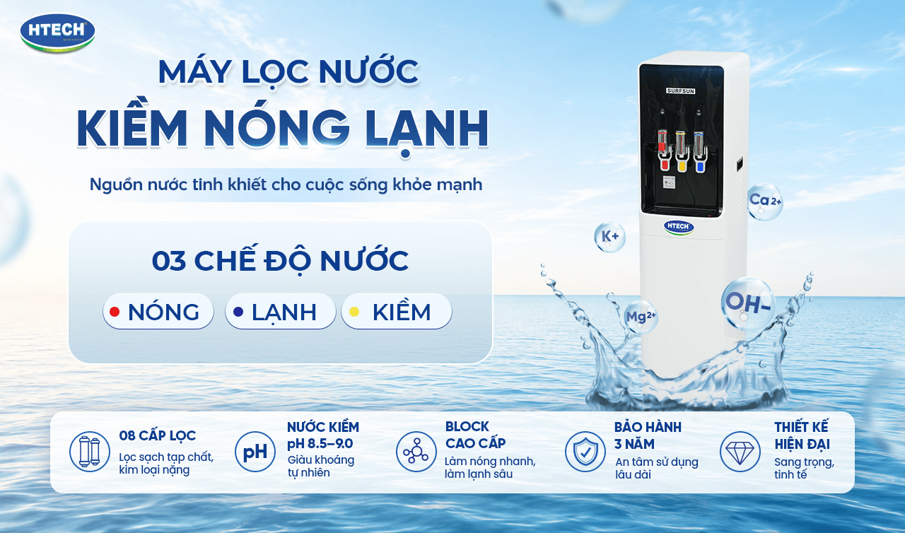 Máy lọc nước kiềm nóng lạnh HTL4A